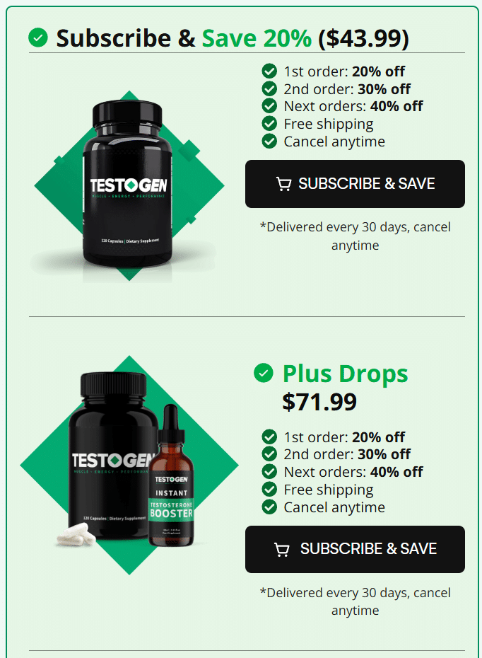 buy testogen official website